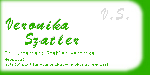 veronika szatler business card
